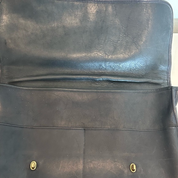 Coach Black Leather Briefcase with Vintage Appeal - Picture 4 of 5